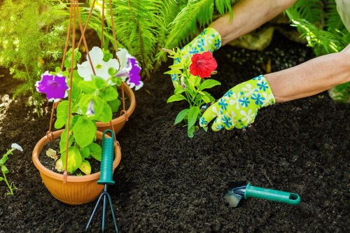 James Gardeners team members tending to plants