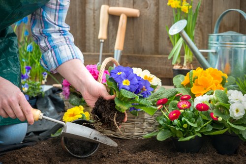 Professional gardening tools used in Keilor gardens